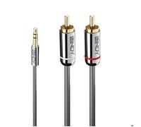 LINDY Câble Audio Jack 3.5mm vers RCA - Cromo Line - 10m