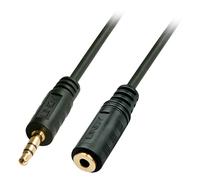 Rallonge LINDY 35656 Jack audio [1x Jack mâle 3.5 mm - 1x Jack femelle 3.5 mm] 10.00 m noir