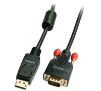 Lindy 41942 câble vidéo et adaptateur 2 m VGA (D-Sub) DisplayPort Noir