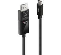 LINDY Câble dafficheur USB-C® DisplayPort 1.4 USB-C® mâle, Fiche mâle DisplayPort 2.00 m noir 43342