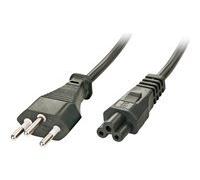 Lindy Câble secteur IEC320 C5 Suisse pour PC portable 2 m
