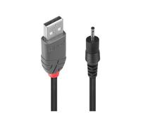 Lindy - Câble d'alimentation USB - DC jack de 2,3 mm x 0,7 mm mâle pour USB (alimentation uniquement) mâle - 1.5 m - noir