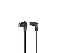 LINDY Câble de Charge USB C à Angle Droit vers USB C à Angle Droit de 90 degrés, USB 3.2, 10 Gbit/s (1,5 m)