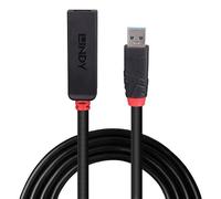 Lindy Câble de rallonge active USB 3.0 Type A mâle/femelle, 5 mètres, support jusqu'à 5 Gbps, compatible cascade