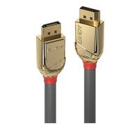 LINDY 10m DisplayPort Cable Gold Line Resolution: 4096x2160 60Hz 4:4:4 8bit