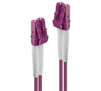 Lindy Cordon de raccordement fibre optique 46341 Duplex LC/LC Multimode OM4 2 m Violet