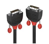 Black Line - Câble DVI - liaison simple - DVI-D (M) pour DVI-D (M) - 10 m - rond, vis moletées, support 1080p - noir