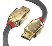 Câble de raccordement LINDY HDMI Fiche mâle HDMI-A, Fiche mâle HDMI-A 10.00 m gris 37866 Câble HDMI