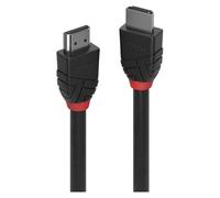 Lindy - Câble HDMI avec Ethernet - HDMI mâle pour HDMI mâle - 1 m - double blindage - noir - support pour 4K60Hz (3840 x 2160), rond