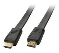 Lindy - Câble HDMI - HDMI mâle pour HDMI mâle - 1 m - blindé - noir - moulé, plat, support 4K G
