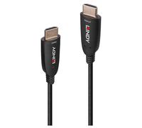 Lindy - Câble HDMI - HDMI mâle pour HDMI mâle - 15 m - fibre optique - noir - support 8K60Hz (7680 x 4320), support 4K120Hz (3840 x 2160), hybride