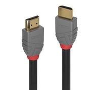 Câble de raccordement LINDY HDMI Fiche mâle HDMI-A, Fiche mâle HDMI-A 7.50 m anthracite, noir, rouge 36966 contacts dorés Câble