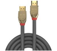 Câble de raccordement LINDY Fiche mâle HDMI-A, Fiche mâle HDMI-A 2.00 m gris 37602 8K UHD Câble HDMI