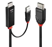 Lindy Adaptateur moniteur 41500 1x HDMI mâle, USB 3.0 mâle type A, 1x DisplayPort mâle 3 m