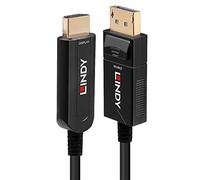 - Câble adaptateur - DisplayPort mâle pour HDMI mâle - 10 m - cuivre hybride/fibre optique - noir - rond, support 4K