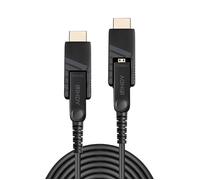 Lindy - Câble HDMI Ethernet - 19pin micro HDMI D mâle-mâle - 20m - cuivre hybride/fibre optique - 4K