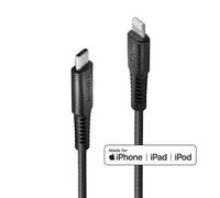 Lindy Câble renforcé USB type C vers Lightning, charge & synchro, 0.5m