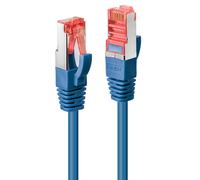 LINDY 47719 RJ45 Câble réseau, câble patch CAT 6 S/FTP 2.00 m bleu avec cliquet d'encastrement 1 pc(s)