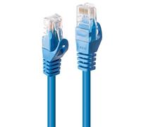 Lindy Câble réseau RJ45 48174 – CAT 6 U/UTP 3,00 m Bleu 1 pc
