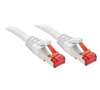 Lindy Câble réseau 47790 RJ45 Cat 6 S/FTP cuivre 250 MHz 0,3 m blanc