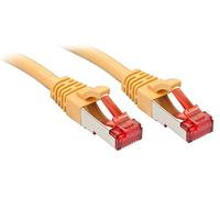 LINDY 47767 RJ45 Câble réseau, câble patch CAT 6 S/FTP 7.50 m jaune avec cliquet dencastrement
