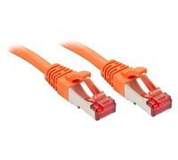 Lindy Câble réseau Cat.6 S/FTP RJ-45 mâle–mâle Cuivre 250 MHz Orange 0,3 m