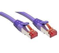 LINDY 47824 RJ45 Câble réseau, câble patch CAT 6 S/FTP 2.00 m violet avec cliquet d'encastrement 1 pc(s)