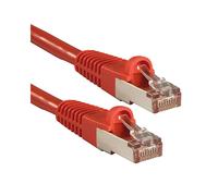 Lindy Câble Réseau Cat.6 S/FTP Rouge 5m - Connecteurs RJ-45 Mâle Plaqué Or - Bande Passante 250MHz - 1GBase-T(X) - AWG28 - Réf. 47366