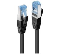 Lindy Cordon de raccordement RJ45 47176 S/FTP 50 cm Noir