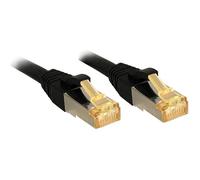 Lindy Câble réseau RJ45 47310 – CAT6a S/FTP (CAT7) 3,00 m Noir avec cliquet d'encastrement 1 pc(s)