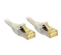 Lindy Câble patch RJ45 47262 S/FTP CAT 6a (câble brut CAT 7) 1 m gris avec cliquet d'encastrement