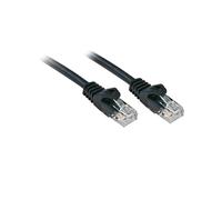 Lindy Câble Réseau Cat6 U/UTP 2m Noir - RJ45/RJ45 - 10/100/1000Base-T(X) - 250MHz - CCA - Contacts Plaqué Or - Réf: 48193