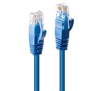Lindy Câble réseau 48016 RJ45 Cat 6 U/UTP 0,5 m Bleu