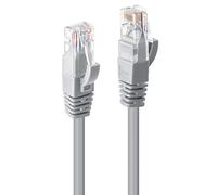 Lindy Câble réseau Patch Cat.6 U/UTP, Gris, 0,3m