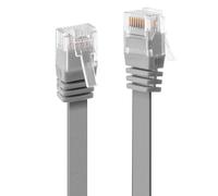 Lindy Câble réseau Plat Gris Cat.6A U/UTP, 3m