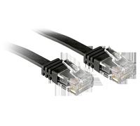 - Cordon de raccordement - RJ-45 (M) pour RJ-45 (M) - 30 cm - UTP - CAT 6 - moulé - noir