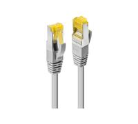 Lindy Câble réseau RJ45 47261 S/FTP CAT6a (câble CAT7) 0,5 m gris avec cliquet d'encastrement