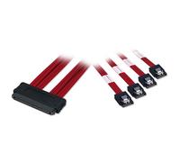 Lindy Câble SATA Multilane et SAS 4i Interne (à cliquet) SFF-8484, 1m