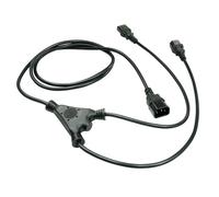 Lindy 30039 câble électrique Noir 2 m Coupleur C14 Coupleur 2 x C13