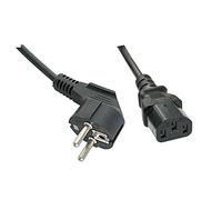 Câble de raccordement LINDY alimentation [1x Prise mâle + contact de protection - 1x Secteur femelle C13] 0.70 m noir