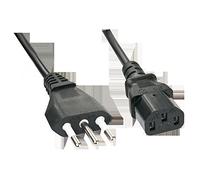 Lindy 30414 câble électrique Noir 3 m CEI 23-16 Coupleur C13