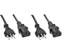 Lindy Câble Secteur Suisse IEC, 5m (Lot de 2)