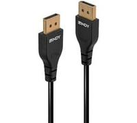 Lindy Câble DisplayPort 36463 Slim 1.4 3 m Fiche mâle Noir