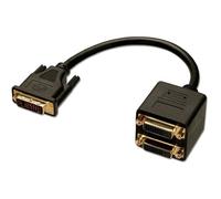 LINDY Cable splitter DVI-D - 2 ports