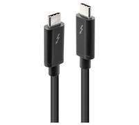 Lindy - Câble Thunderbolt - 24 pin USB-C (M) pour 24 pin USB-C (M) - USB 3.1 Gen 2 / Thunderbolt 3 / DisplayPort 1.2 - 2 m - connecteurs réversibles, support 4K - noir