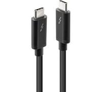 Lindy Câble Thunderbolt 3 USB-C mâle – USB-C mâle 1,00 m Noir 41556