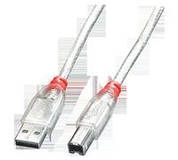 Lindy Câble USB 2.0 de Type A/B Transparent 0,5 m
