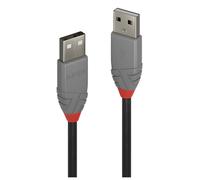 Lindy Câble USB 2.0 type A/A, Anthra Line, 0.2m