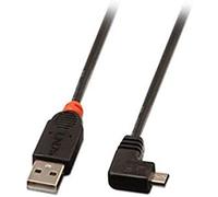 Lindy Câble USB 2.0 type A / micro-B coudé, 0,5m
