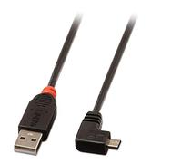 Lindy 31976 câble USB USB 2.0 1 m USB A Micro-USB B Noir